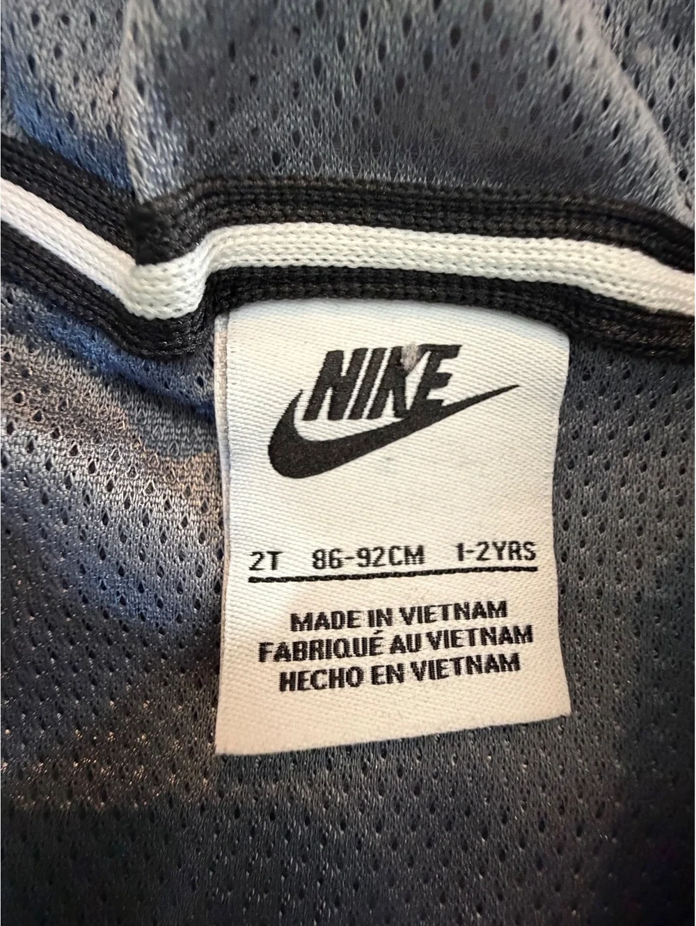 Nike toddler gray zip hoodie